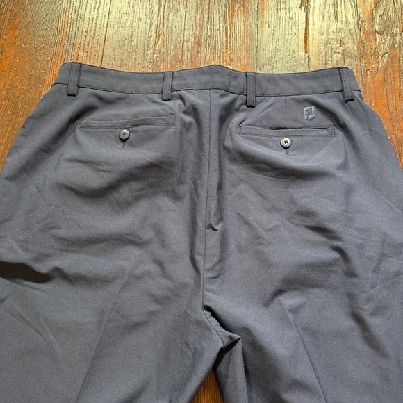 FootJoy Pants Mens 38x34 Blue Chino Golf Stretch Lightweight FJ Logo Straight - Picture 3 of 14